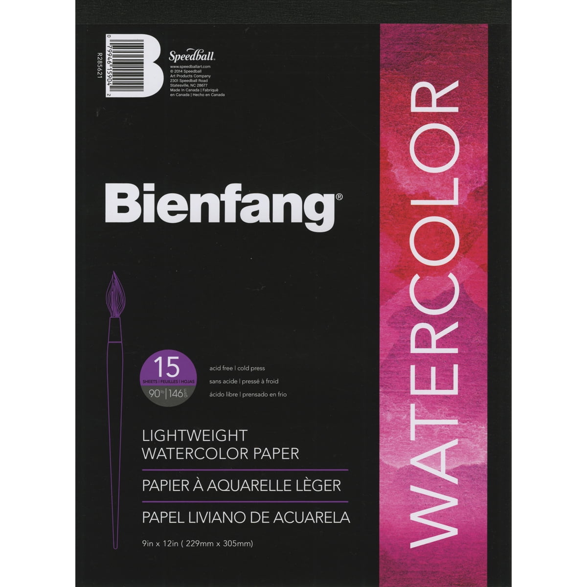 Bienfang Lightweight Watercolor Paper Pad 9"X12"15 Sheets Walmart Canada