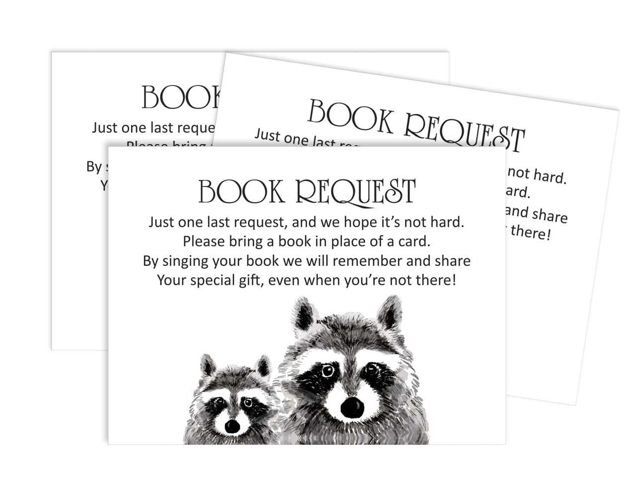 Inkdotpot 30Jungle Animals Gender Neutral Baby Shower Book Request Cards Bring A Book Instead Of A Card Baby Shower Invitations Inserts Games