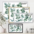 thumbnail image 4 of Eucalyptus Leaves In Dark Green 32 in x 24 in Framed Painting Canvas Art Print, by Designart, 4 of 5