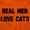 Orange, variant on Real Men Love Cats Funny Pet Owners Hoodie Sweatshirt Women Men Brisco Brands S