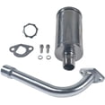 thumbnail image 1 of Exhaust Pipe Header w/Muffler For Predator 196cc 212cc Honda GX160 GX200 Go Kart, 1 of 5