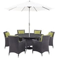 thumbnail image 1 of Ergode Convene 8 Piece Outdoor Patio Dining Set - Espresso Peridot, 1 of 5