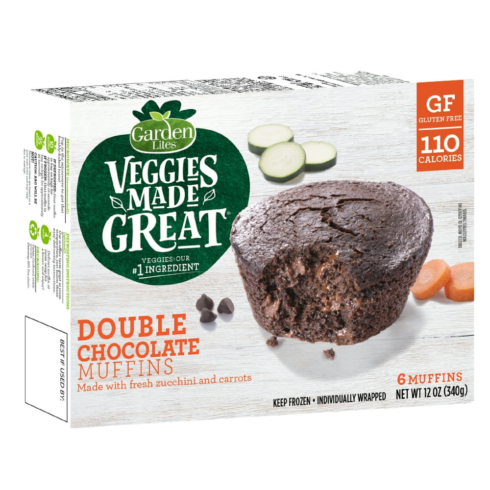 Garden Lites Veggies Made Great Double Chocolate Muffin, 12 oz, 6 Ct