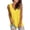 Yellow, variant on Tank Tops for Women Solid Casual V Neck Sleeveless Vest Top Basic Womens Cami Black L