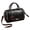 Black, variant on Barrel Satchel Handbag for Women Faux Leather Crossbody Shoulder Bag Top Handle Work Travel Purse