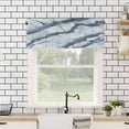 thumbnail image 4 of nqOlkjepod Modern Grey White Farmhouse Short Window Curtain Valances, Abstract Marble Geometrci Patterns Rod Pocket Kitchen Valances for Living Room Bedroom Bathroom Cafe, 1 Panel - 60" x 18", 4 of 8