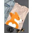 thumbnail image 3 of Fluffy Corgi Booty T-Shirt Women -Image by Shutterstock, Female 3X-Large, 3 of 4