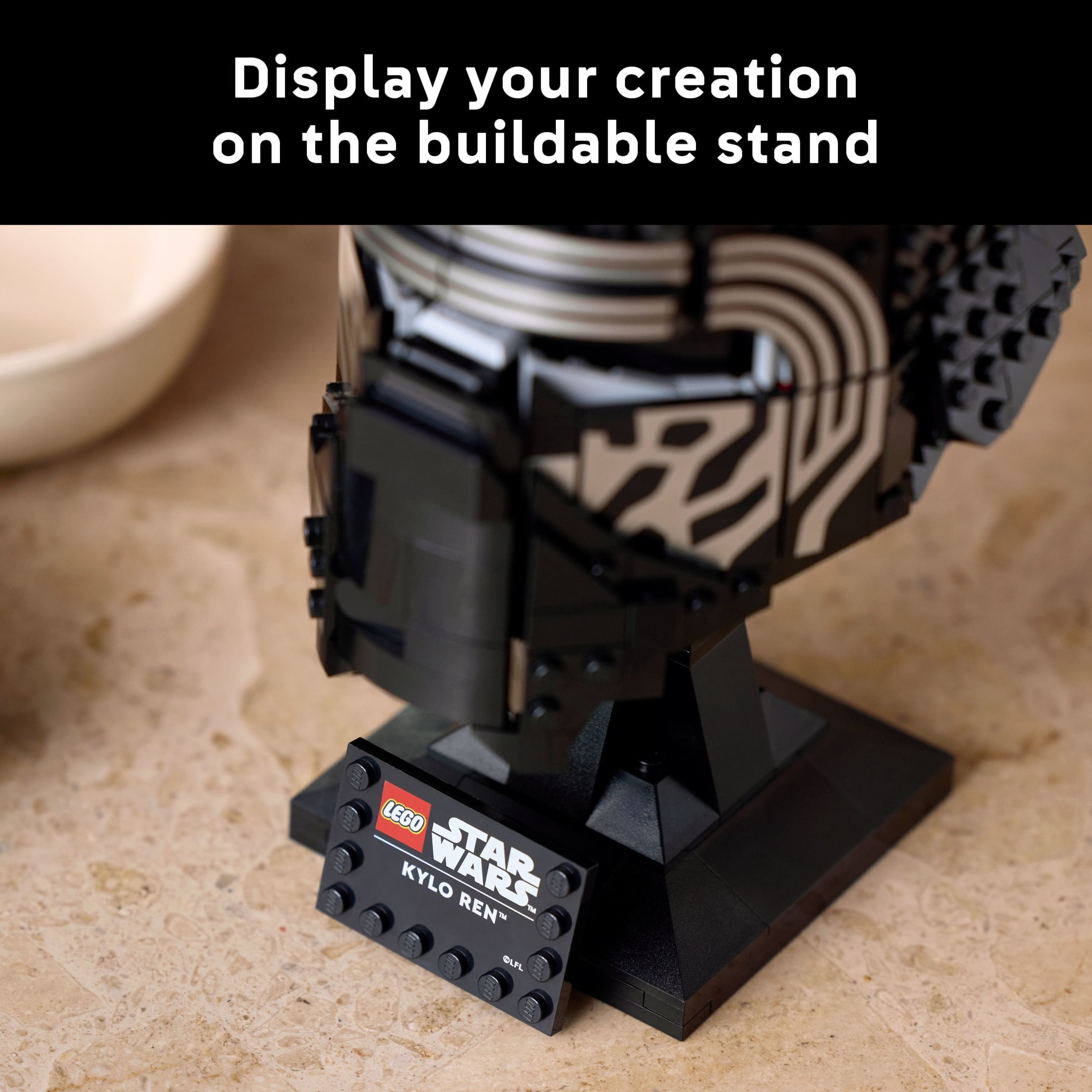 LEGO Star Wars Kylo Ren Helmet - DIY Model Kit For Adults 18+ - Collectible Building Kit - Room Decor Idea for The Force Awakens Fans - Gift for Birthdays - 75415