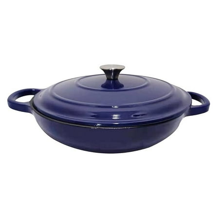 Cast Iron Enameled Brazier 3.5 Qt., Blue