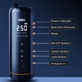 thumbnail image 5 of Deli Mini Cordless Portable Tire Inflator- 150 Psi Air Compressor 5400mAh & 12V Electric Air Pump LCD Display for Car Tires,Motorcycle Tires, Bicycle Tires, And Various Sports Balls, 5 of 7