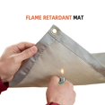 thumbnail image 2 of Grill Mat Fiberglass Mat Fireproof Fireplace Silver, 2 of 2