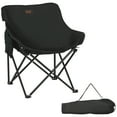 thumbnail image 1 of Outsunny Lightweight Camping Chair for Adults with Carry Bag Side Pocket, 1 of 10