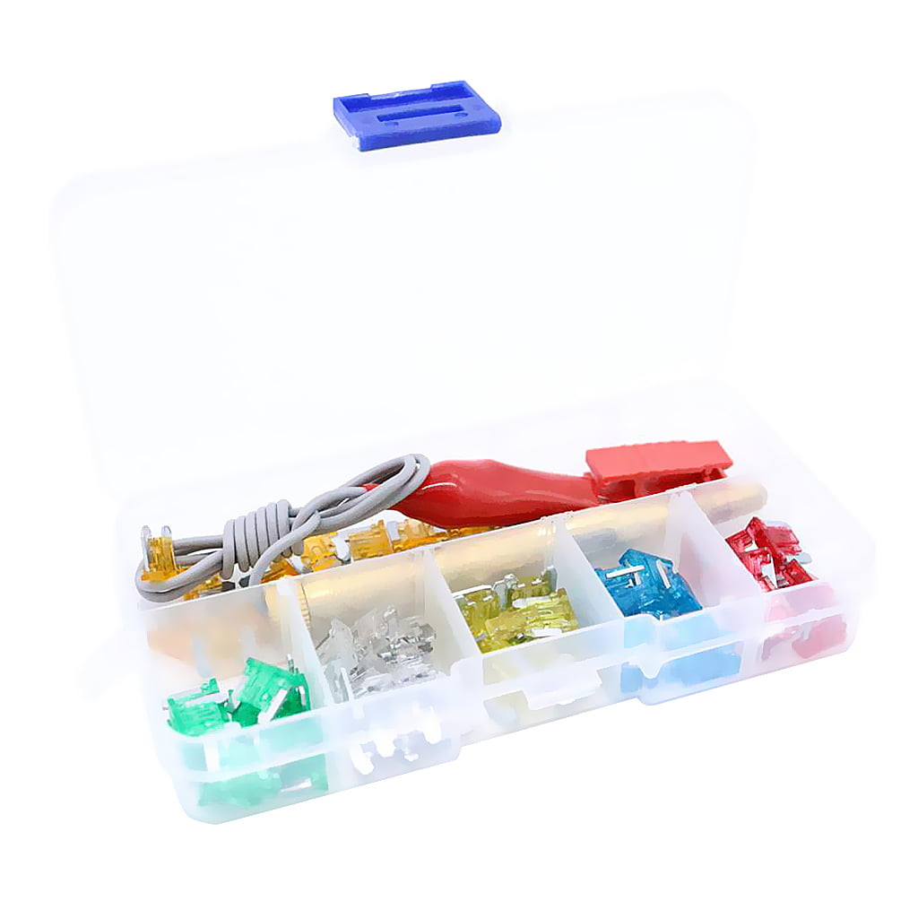 Easy to use 60Pcs Assorted Car Truck Mini Low Profile Fuse Micro Blade Fuse Set Kit & Test pencil Easy to install 