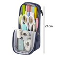 thumbnail image 3 of Under 10 Office&Craft&Stationery Korean Creative Double Layer Folding Pen Bag Simple and Large Capacity Multi Functional Stationery Box for Girls In Junior High School, 3 of 4