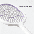 thumbnail image 7 of GJX Electric Fly Swatter Racket,2 in 1 Electric Bug Zapper USB Rechargeable,4000V Indoor Outdoor Mosquitoes Zapper with 5 Layer Safety Mesh,Cordless Insect Killer Trap Home Office, 7 of 7