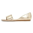 thumbnail image 2 of YDN Women Open Round Toe D'orsay Flats Slip on Flat Heel Sandals Walking Shopping Dress Shoes Size 15 Gold, 2 of 4