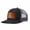 Black and gray, variant on Faith Letter leather label pattern, suitable for travel and casual outfits, breathable outdoor baseball cap for men, adjustable