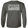 thumbnail image 2 of Fair Game Fire Rescue Long Sleeve Shirt-Charcoa-Gray-XL, 2 of 4