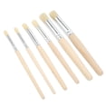 thumbnail image 1 of Cepillo 6pcs Pincel de Madera Pinceles Ergonímicos Pincel de Plantilla Pinta Pintas Pinceles de Cerdas para Acuarela Pinta Artesanía de Bricolaje, 1 of 7
