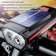 thumbnail image 4 of Solar Powered USB Rechargeable LED Bicycle Headlight NEWS Lamp Head Bike, 4 of 7