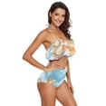 thumbnail image 3 of Ckdifva Giraffe in Clouds Womens High Waisted Bikini Set Two Piece Swimsuit Bathing Suits, 3 of 5