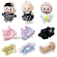 thumbnail image 2 of Ropa y accesorios para muñecas Labubu de 17 cm, minimuñecas de peluche, camiseta, mono con tirantes, chaqueta, regalo para fanáticos, 2 of 5