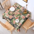 thumbnail image 2 of Pioneer Flower Floral Print Pattern Square Tablecloth, Waterproof Wipeable Spillproof Washable Table Cover for Home Kitchen Party Decor, 42"x42", 2 of 6