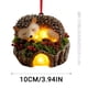 thumbnail image 2 of Adornos navideños, adornos navideños, regalos navideños, decoración de animales del bosque de 10 cm, colgante para árbol de Navidad, regalo navideño., 2 of 5