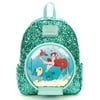 Loungefly Disney Little Mermaid Snow Globe Sequin Mini Backpack
