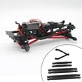 thumbnail image 3 of 7 piezas 1:24 varilla de enlace de aleación de aluminio para Axial SCX24 AXI00001, AXI00002, AXI90081, camión de orugas, coche, piezas de bricolaje Negro Hugo Varillaje de varilla de aluminio, 3 of 8