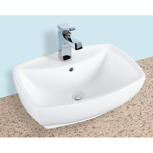 Vanity Sink Art Basin Single Faucet, Standard Size Vanity Sink