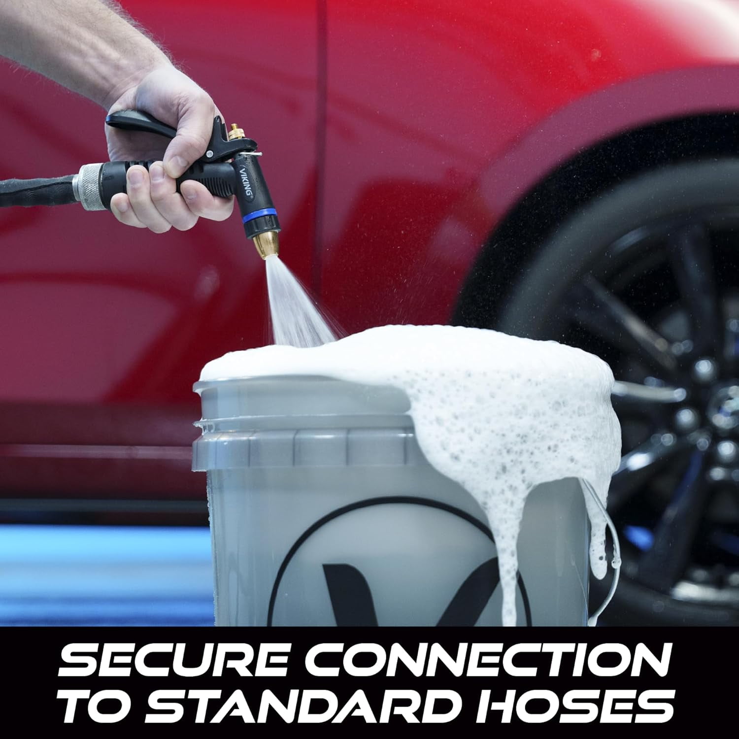 Hose Nozzle, Garden Hose Nozzle, Adjustable and Heavy Duty for Washing Car, Watering Plants, Washing Pets, and Home Use