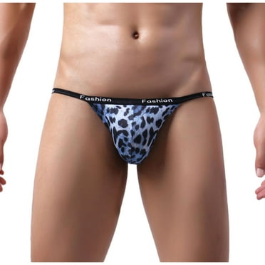 jovati Mens Underwear Low Waist Underwear Sexy Leopard Print Mens Underwear