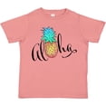 thumbnail image 3 of Inktastic Aloha- in cursive with pineapple rainbow colors Boys or Girls Toddler T-Shirt, 3 of 5