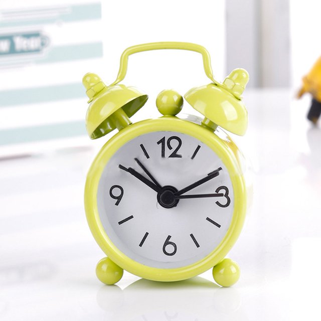 Fancy Analog MINI Clocks Classic Double Bell Alarm Clock Movement