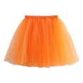 thumbnail image 3 of DuoJiaJ Tutu Skirts for Women Layered Casual Party Skirt Adult Ballet Dancing Skirts,Orange M, 3 of 5