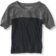 thumbnail image 1 of Camiseta gráfica Aeropostale Mujer Ligera Rayas Gris Talla Mediana, 1 of 1