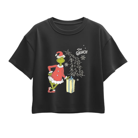 The Grinch - Grinch Present - Youth Girls Boxy T-Shirt
