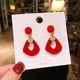 thumbnail image 2 of nouvel An Rouge Festive Boucles D'oreilles Femmes Viento chino Temprament Long Net Rouge Boucles D'oreilles Nouveaux Accessoires Tendance, 2 of 5