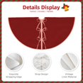 thumbnail image 3 of Rateoe Maroon Pattern Christmas Tree Skirt with Ties , Christmas Tree Decorations, Farmhouse Christmas Decor Xmas Holiday Decorations-36", 3 of 6