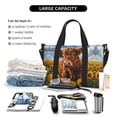 thumbnail image 4 of Travel Duffle Bag Cloud Sky Sunflower Cow Travel Tote Bags Carry on Luggage Waterproof Weekender Bags with Top Handle Adjustable Shoulde Strap for Travel Gym, 4 of 5