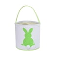 thumbnail image 1 of Under 10 Home Textile Storage Cute Animal Basket Holiday Rabbit Bunny Printed Canvas Gift Carry Candy Bag, 1 of 3