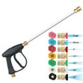 4000PSI Pressure Washer Gun Aluminum Gun Head + 41cm Rod + 7 Colors ...