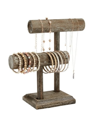 Brizi Living 4 Tier Wooden Bracelet Holder, Jewelry Holder Stand(Brown)