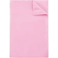 thumbnail image 6 of 800 Thread Count 3 Piece Flat Sheet ( 1 Flat Sheet + 2- Pillow cover ) 100% Egyptian Cotton Color Pink Solid Size Twin, 6 of 6