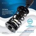 thumbnail image 6 of Detroit Axle - Struts for 1999-2005 Chevrolet Cavalier Pontiac Sunfire Complete 4 Struts w/Coil SpringFront Rear 2000 2001 2002 2003 2004 Replacement Quick Install Ready Struts Assembly, 6 of 8