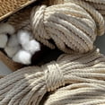 thumbnail image 5 of Cuerda de macramé, cuerda gruesa de algodón trenzado grueso, 8 mm x 20 m, color beige, 5 of 5