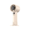 thumbnail image 2 of Lenkho Turbo Handheld Fan with LED Digital Display, High-Speed Portable Personal Fan with Base, Rechargeable USB Fan, Ideal for Travel, Commuting, Outdoor Activities, 2 of 6