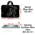 thumbnail image 2 of LSS 8-10.2 inch Neoprene Laptop Sleeve Bag Carrying Case with Handle and Adjustable Shoulder Strap - Reaper Skull, 2 of 3