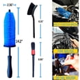 thumbnail image 3 of Kit de cepillos de limpieza para motocicletas Oesee Easy Reach Blue Pack 5, 3 of 6